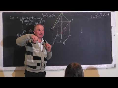 1/2 1501 Cub Piramida Aria laterala Volum Teorema celor 3 perpendiculare Teorema Pitagora Clasa 8