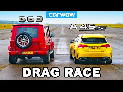AMG G63 vs A45 S: DRAG RACE... of my two daily drivers!