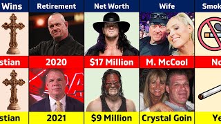 WWE Comparison : The Undertaker vs Kane || Net Worth , Wife, Salary, Car, House, Religion, Records