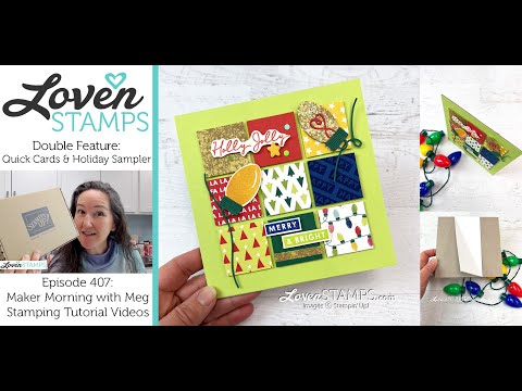 Ep 407: Instant Rustic Christmas Cards + Home Decor Sampler with Stampin' Up!®'s Merry Bold & Bright