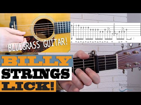 LICK #15 -  Billy Strings | Bluegrass Guitar Lesson with TAB