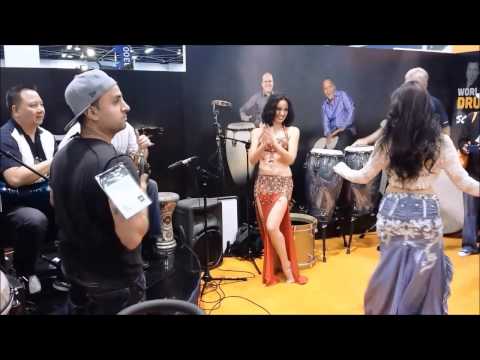 NAMM 2014: REMO Booth. Donavon, Ed Lee, Aubre and Ariel