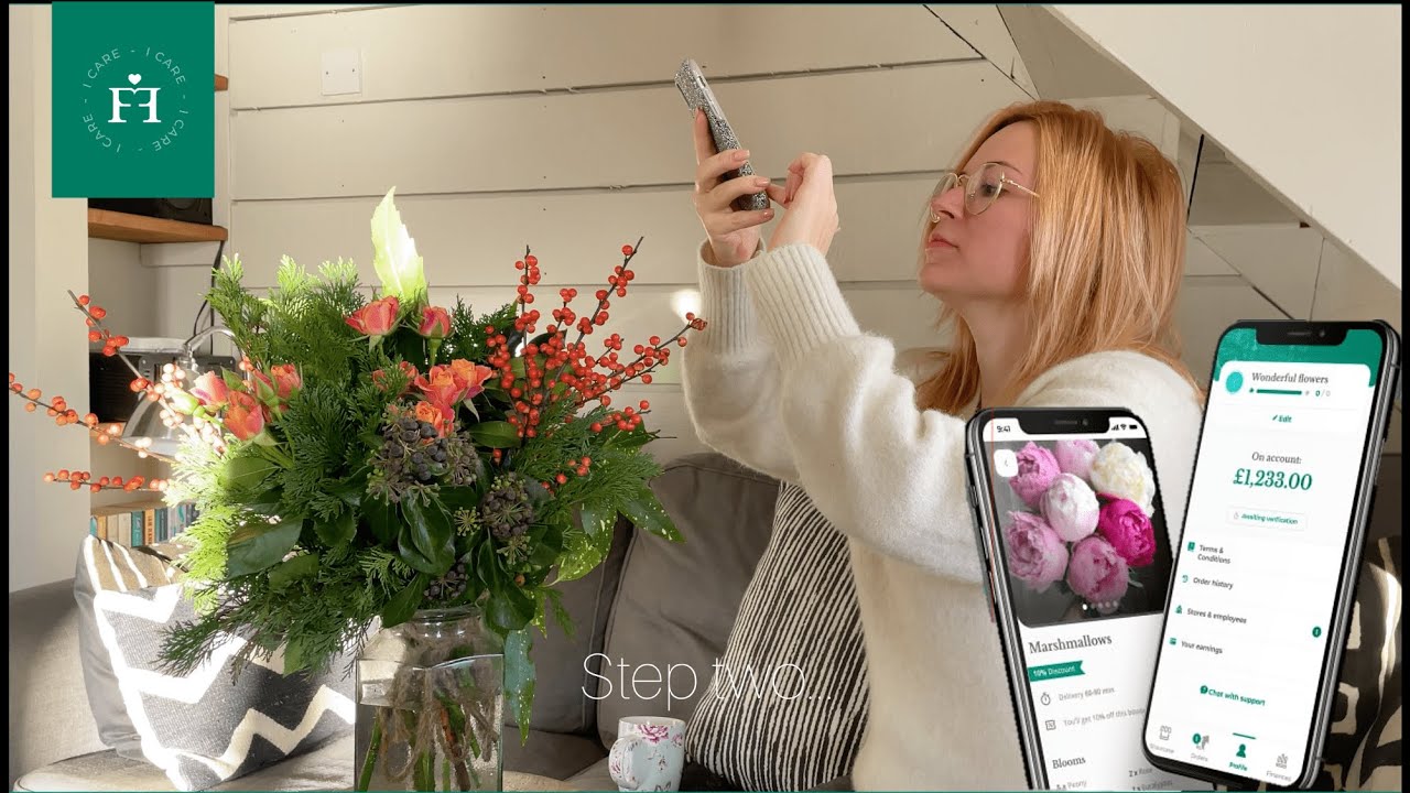 Demo of Friday Flower Florist app
