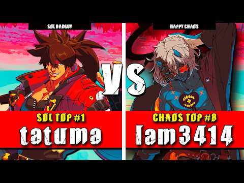 GGST | tatuma (Sol Badguy) VS lam3414 (Happy Chaos) | Guilty Gear Strive High level gameplay