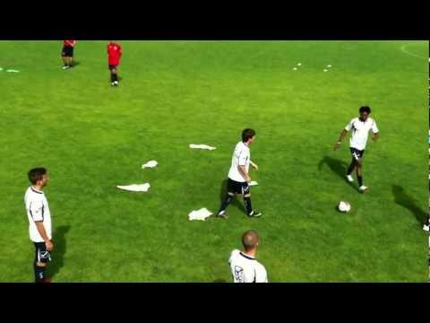 Gustavo, Lanni e Luciani nel ritiro di Nocera Umbra.avi