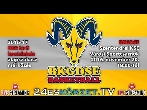 BKG DSE - Szentendrei KSE NB2 férfi kosárlabda mérkőzés alapszakasz