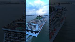 GRANDIOSA LEAVING PUERTO RICO ON CHRISTMAS!🇵🇷  #cruiseship #cruisetour