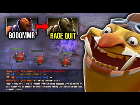 The 8K MMR Antimage Rage Quit this game to this Strats!!! - Cutting Creep wave Farm!!!