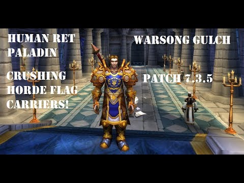 Human Ret Paladin PVP BG 7.3.5 - Crushing Horde Flag Carriers
