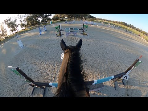 First show jump with Bea (Helmet Cam)