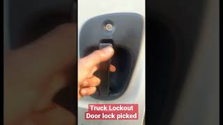 Freightliner Truck Lockout, Door Lock Picked #atozlocksmith #sanfrancisco