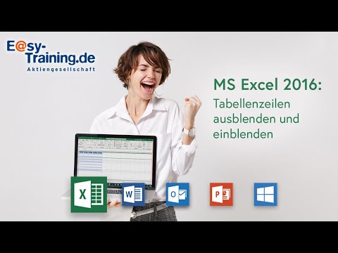 Excel 2016: Tabellenzeilen ausblenden und einblenden