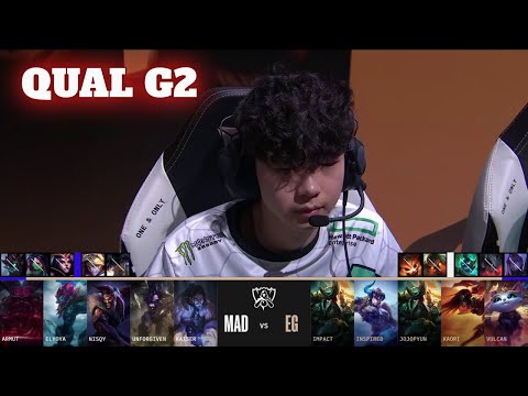 EG vs MAD - Game 2 | Qualification Round LoL Worlds 2022 Play-Ins | Evil Geniuses vs Mad Lions G2
