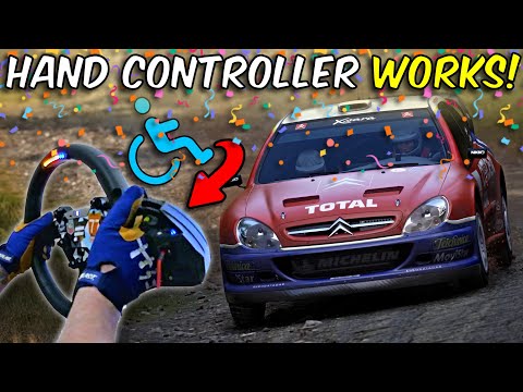 ♿Playing AC Rally with HAND CONTROLS! #assettocorsarally - Fanatec CSL DD - 3Drap