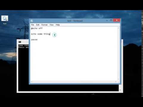 How To Write Batch Script Tutorial Part 1