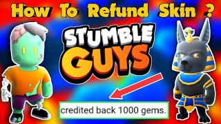 How To Refund Skin In Stumble Guys? 🤔 | Stumble Guys Gameplay | DEVIL Playz