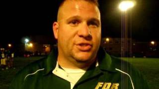 preview picture of video 'F.D.R. football: Coach Brian Bellino discusses first loss'