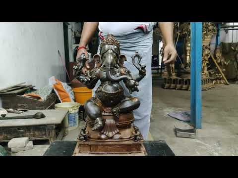 Southern India's Traditional Art- True Handmade Lost Wax work II Lord Ganapati WAX model Video