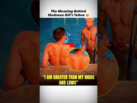 The Meaning Behind Shubman Gill’s Tattoo 😍 | Hidden Story Revealed #shubmangill #hardikpandya