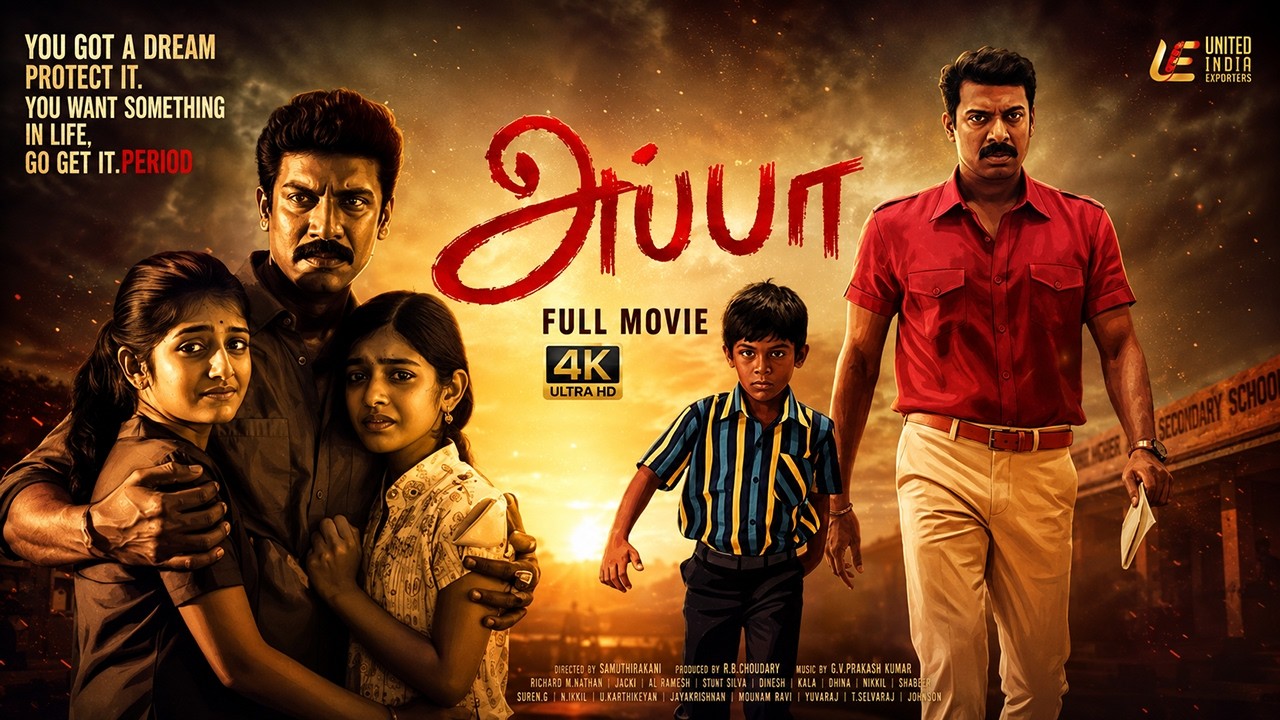 Appa 4K Full Movie - Tamil | Samuthirakani | Thambi Ramaiah | Gabriella | Yuvalakshmi
