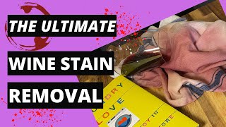 Best Way to Remove Red Wine Stains | quick, easy and non-toxic