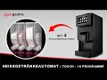 Hot Drinks Vending Machine - 4 Powder Containers - 2 kW - Touchscreen - 10 Programmes