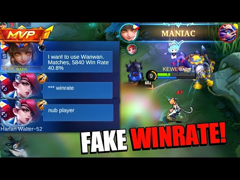 Wanwan Fake Winrate Gone Wrong! | EZ Maniac | MLBB