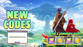 The Legend Of Neverland New Redeem Code 2 January 2024 || The Legend Of Neverland Codes