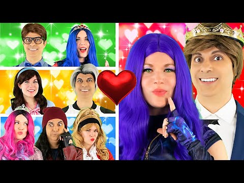 MAL and BEN Go On DOUBLE DATES | EVIE and DOUG, CARLOS and JANE, JAY and AUDREY or CJ? | BFF BESTIES