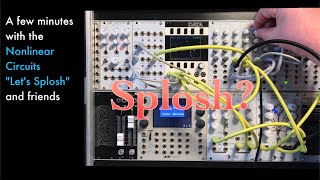 Video thumbnail for Exploring Nonlinear Circuits Let's Splosh! - Wavefolding, modulation, homemade numbers station by Sound + Voltage