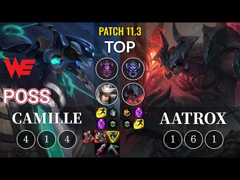 WE Poss Camille vs Aatrox Top - KR Patch 11.3