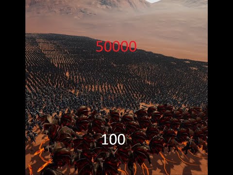 100 Demon Lords vs 50000 Swordsman EFBS