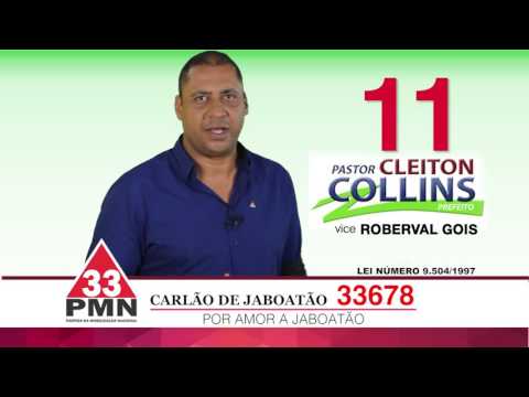 CARLÃO DE JABOATÃO 33678 - JABOATÃO DOS GUARARAPES - FRENTE POR AMOR A JABOATÃO -