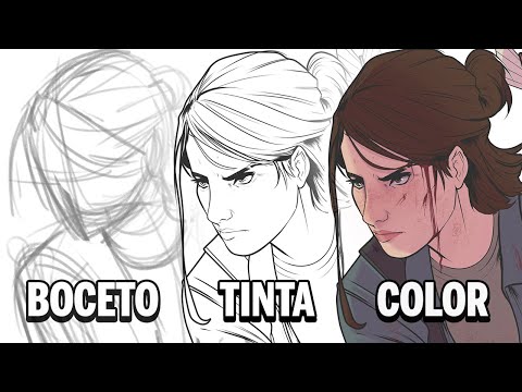 BOCETO, TINTA Y COLOR | ELLIE THE LAST OF US PART 2 - DANI PARKER