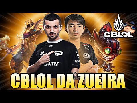 JOGADA INSANA do DYNQUEDO e ZIGGS OPPENHEIMER - CBLOL DA ZUEIRA