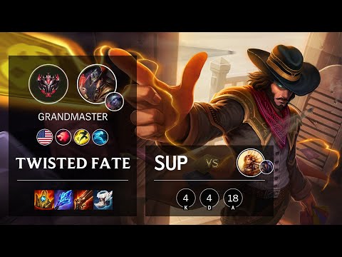 Twisted Fate Support vs Leona - NA Grandmaster Patch 11.4