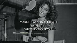 Un Released Whitney Houston Make It Easy On Yourself Cover