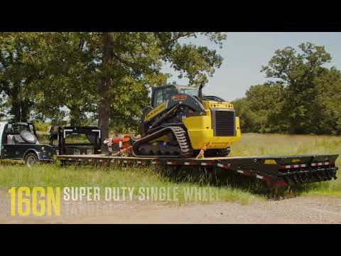 2025 Big Tex Trailers 16GN Super Duty Single Wheel Tandem Axle Gooseneck Trailers 30 ft. - Dovetail in Hollister, California - Video 1