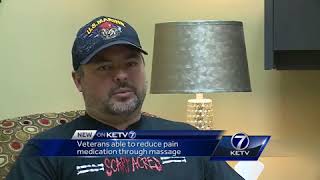Veterans able to reduce pain medication through massage