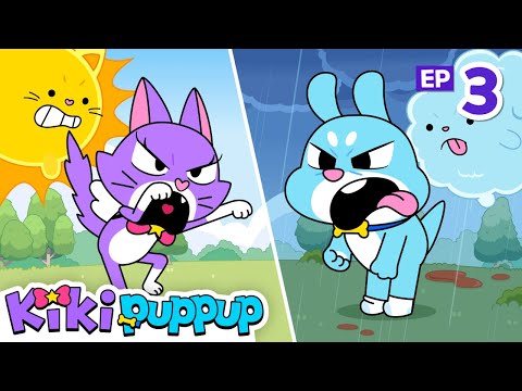 [NEW] Rain Rain, Go Away vs Come Again ☔️ | EP03 | Cartoon for Kids | Kikipuppup Nursery Rhymes