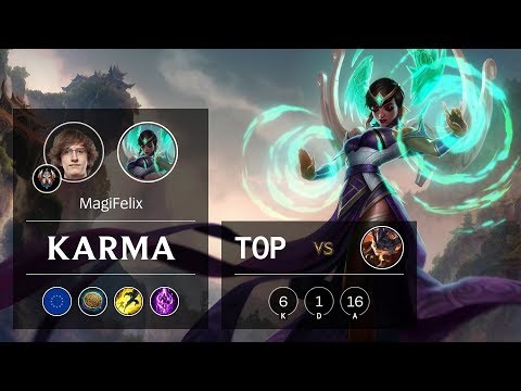 Karma Top vs Rumble - EUW Challenger Patch 9.15