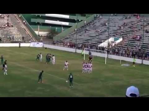 Gol do Lenílson em cobrança de falta - Gama 1x0 Brasília (15/02/15)