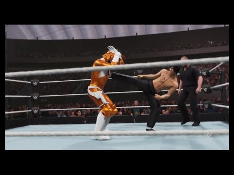 Bruce Lee vs. Orange Ranger (WWE 2k19) - CPU vs. CPU - Epic Battle 💯 🐲 - Dragon Fights 🐉