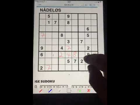 Løs Sudoku på iPad med fingeren!