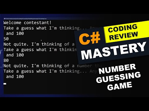 REVIEW Number Guessing Game C Mastery Course