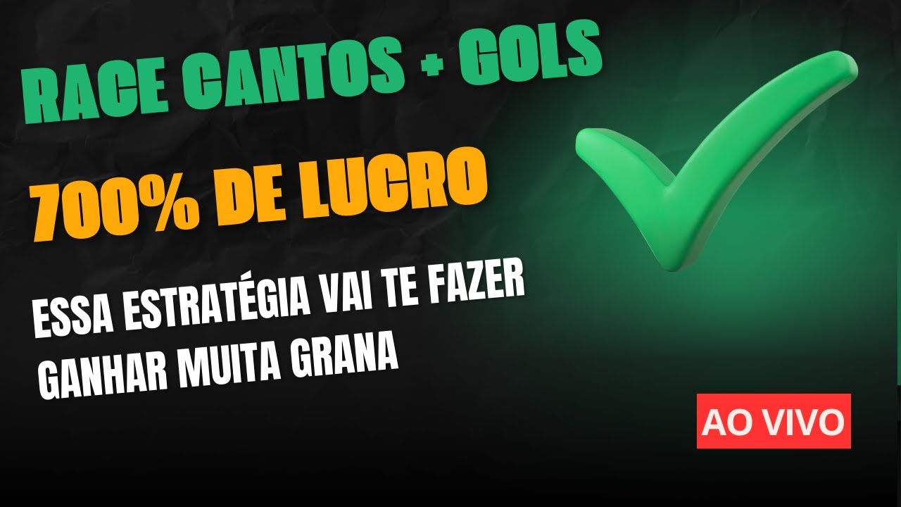 🔥 ESTRATÉGIA AO VIVO – RACE CANTOS + GOLS 🔥#trader #apostasesportivas #bet365
