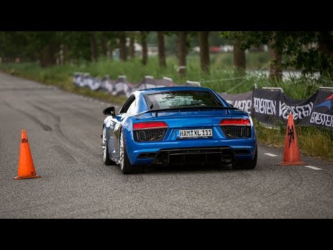 Audi R8 V10 Plus with Capristo Exhaust - LOUD Revs & Accelerations !