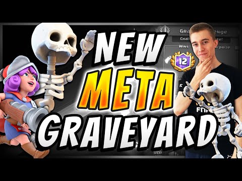 DESTROY ALL BEATDOWN & BALLOON DECKS! New Meta Graveyard Deck  — Clash Royale