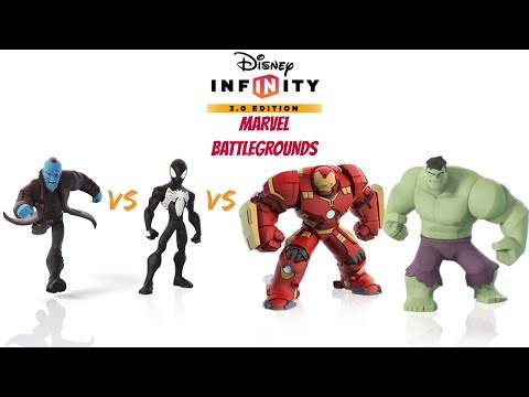 Disney Infinity 3.0: Marvel Battlegrounds - Yondu VS Symbiote Spidey VS Hulkbuster & Hulk