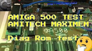 Amiga 500 test with Diag Rom and Amitech 1.8MB RAM upgrade